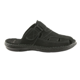 Chaussons homme léger PU American Club CY05 bas le noir