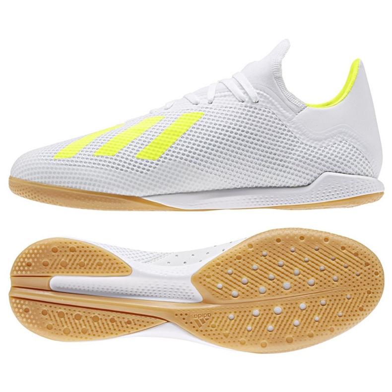 Chaussures d'intérieur adidas X 18.3 In M BB9393 multicolore blanche