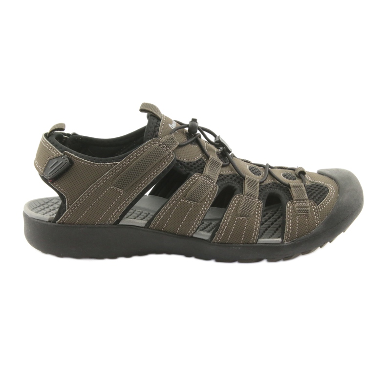American Club Sandales de sport américaines HL02 kaki le noir multicolore vert