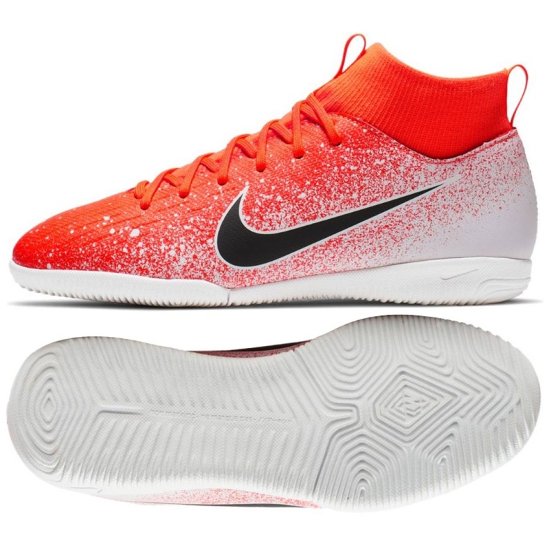 Chaussures d'intérieur Nike Mercurial SuperflyX 6 Academy Ic Jr AH7343-801 multicolore orange