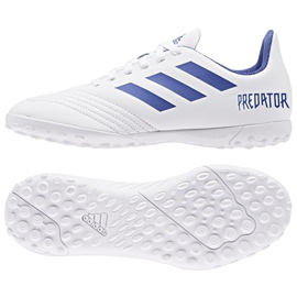 Chaussures de foot Adidas Predator 19.4 Tf Jr CM8558 multicolore blanche