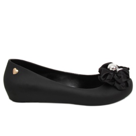 Ballerines Meliski avec nœud noir CK-86P Noir