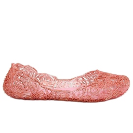 Ballerines en caoutchouc rose QX-02 Rose