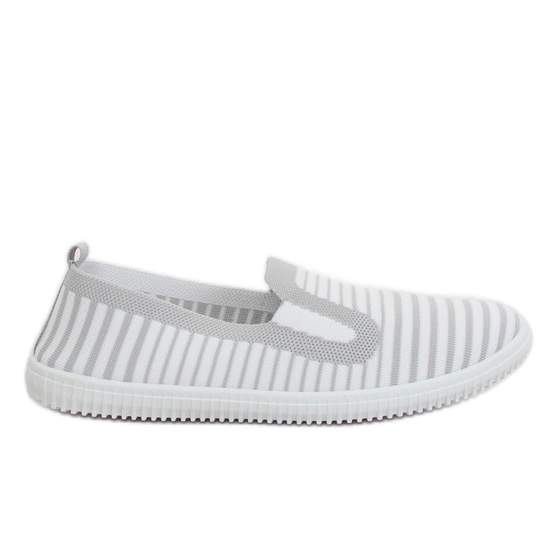 Gris XJ-2909 Baskets slipon grises blanche