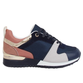 Bleu B-01 Chaussures de sport bleues multicolore bleu marine