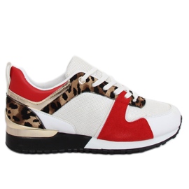 Chaussures de sport blanches B-01 BLANC / LÉOPARD le noir brun multicolore