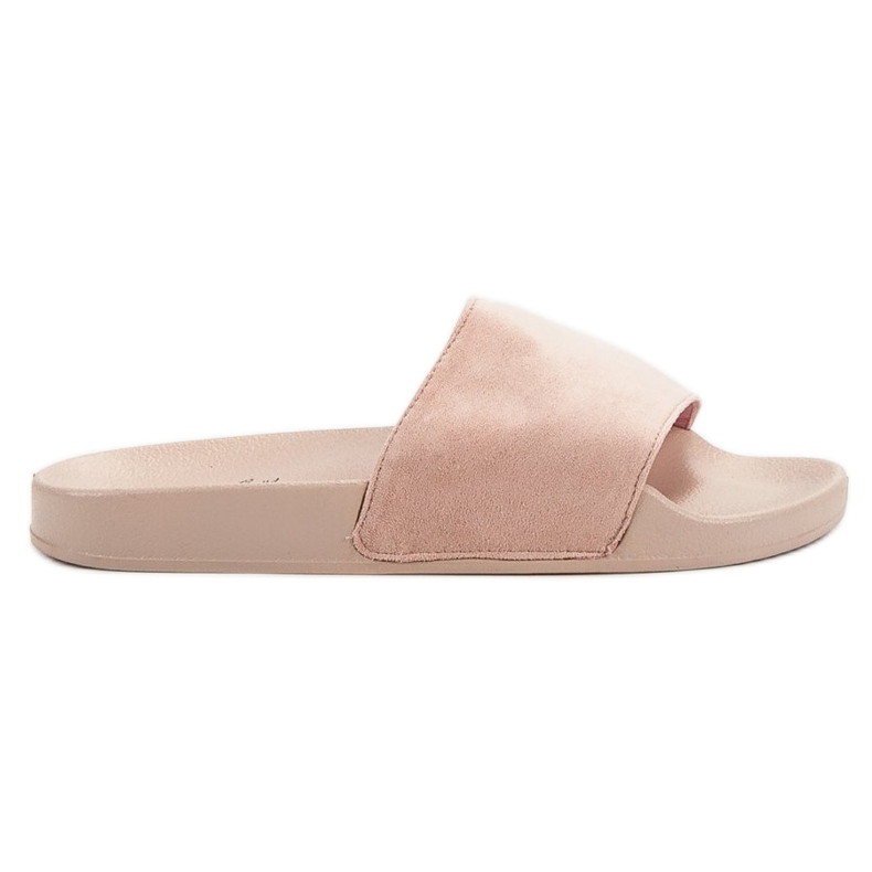 SHELOVET Pantoufles de sport en daim rose