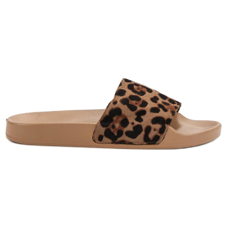 SHELOVET Pantoufles de sport en daim brun