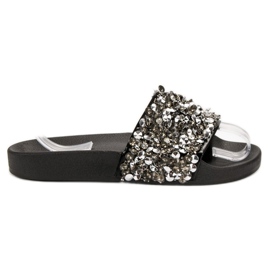 Seastar Pantoufles noires élégantes le noir