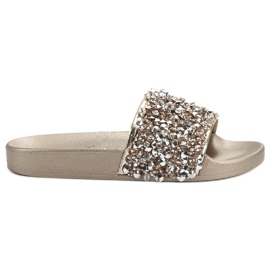 Seastar Pantoufles dorées élégantes