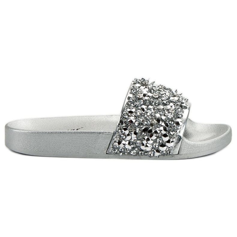 Seastar Pantoufles argentées élégantes gris Seastar Pantoufles argentées élégantes gris