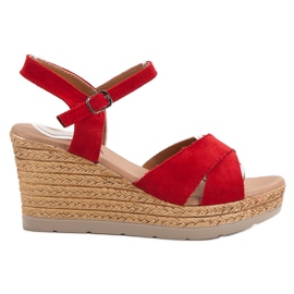 SHELOVET Sandales rouges