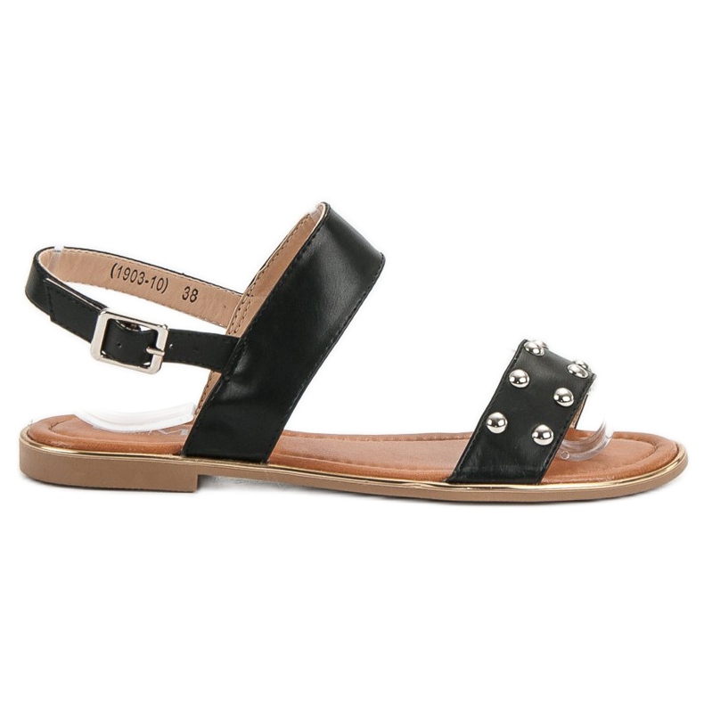 Cm Paris Sandales Avec Strass le noir