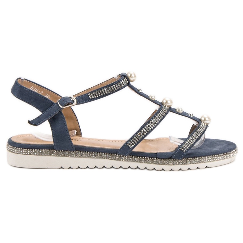 GUAPISSIMA Sandales Avec Perles bleu