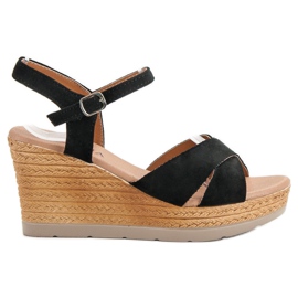 SHELOVET Sandales noires