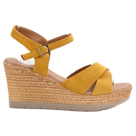 SHELOVET Sandales moutarde jaune SHELOVET Sandales moutarde jaune