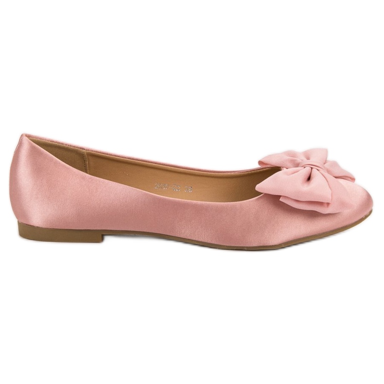 BELLAMILA Ballerines en satin rose
