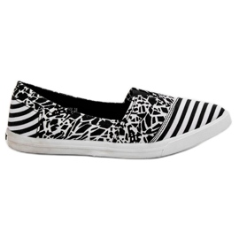 Sweet Shoes Slipons Avec Motif blanc noir