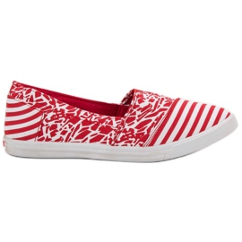 Sweet Shoes Slipons Avec Motif blanc rouge