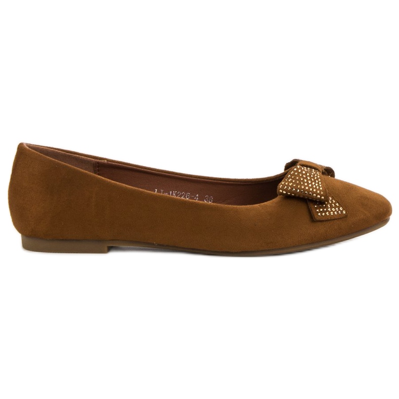 Best Shoes Ballerines chameau brun