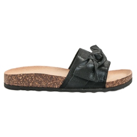Queen Vivi Pantoufles Décontractées Avec Paillettes le noir Queen Vivi Pantoufles Décontractées Avec Paillettes le noir