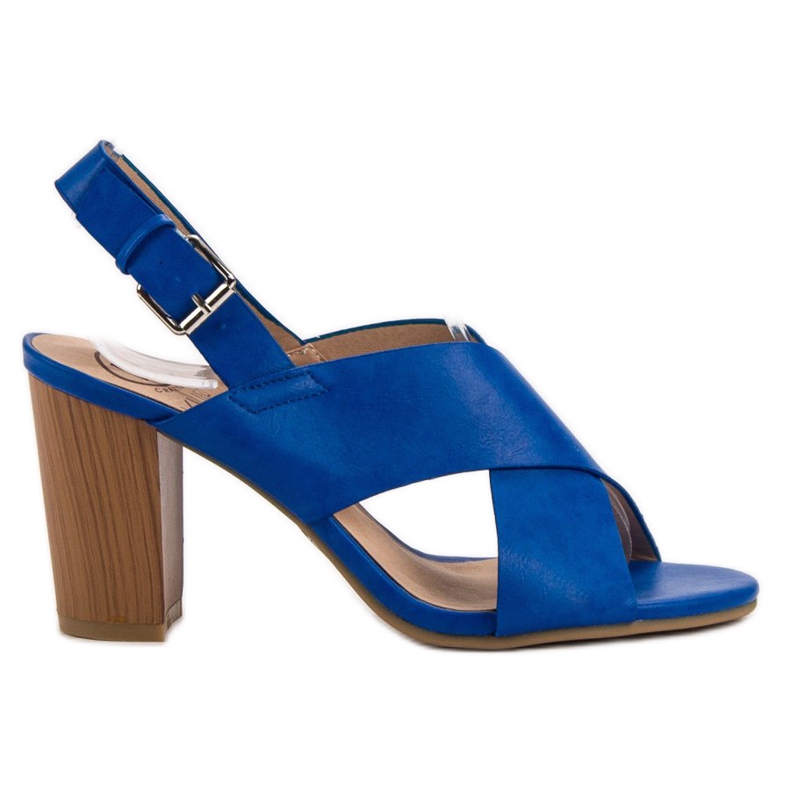 Kylie Sandales à talons bleuets