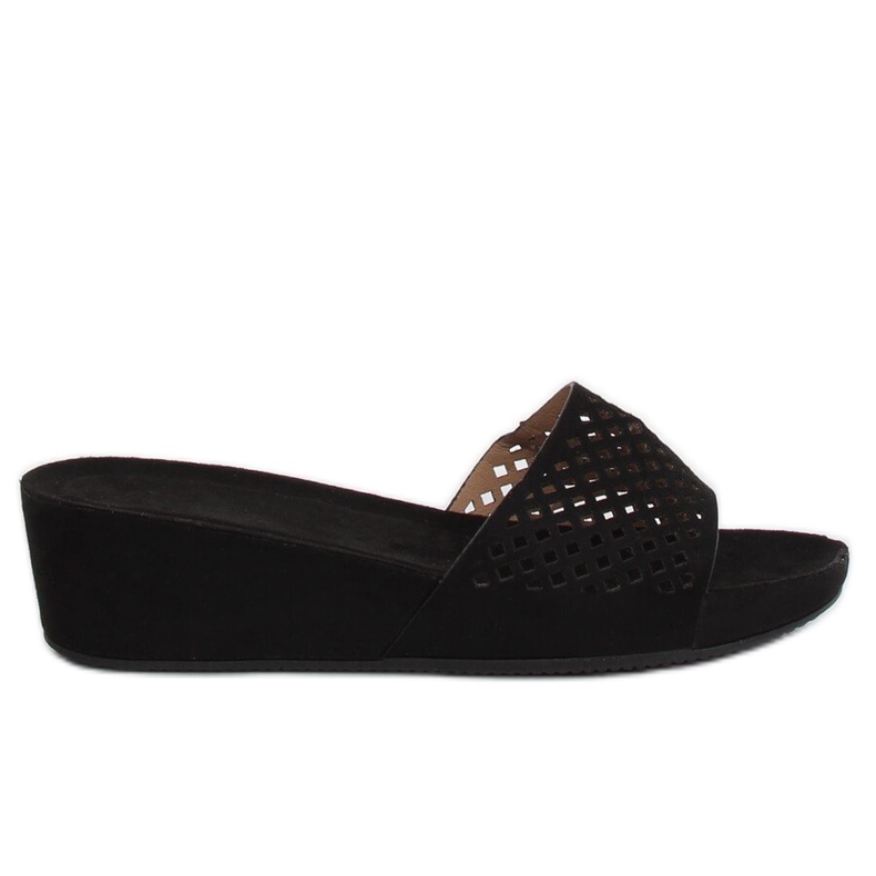 Chaussons noirs ajourés JS-03 Noir le noir