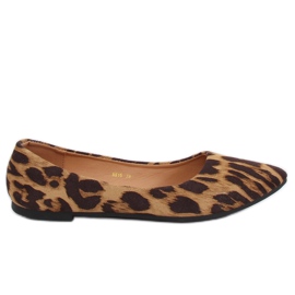 Ballerines léopard femme HH16 Léopard brun