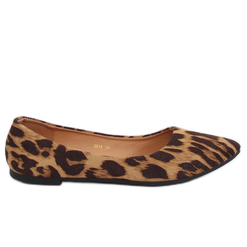 Ballerines léopard femme HH16 Léopard brun