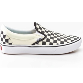 Vans Comfycush Slip On VO4 Damier True White blanche gris Vans Comfycush Slip On VO4 Damier True White blanche gris