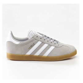 Adidas Gazelle 873 gomme blanche à deux nuages ​​grise
