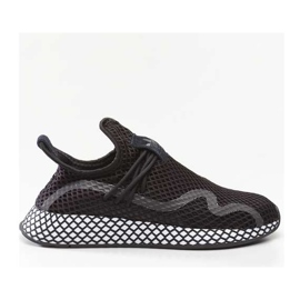 Adidas Deerupt S Core Black Core Chaussures Noir Blanc le noir