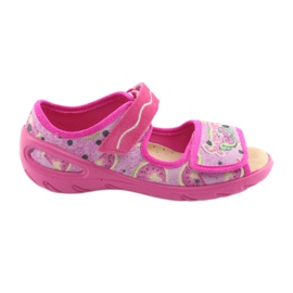 Befado chaussures pour enfants pu 433X030 vert jaune rose