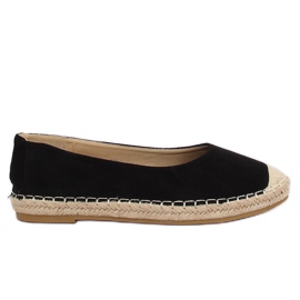 Espadrilles ballerines noires N-2980 Noir