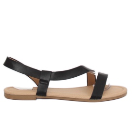 Sandales femme noires 938 Noir le noir