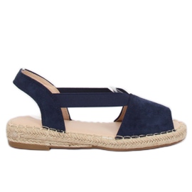 Espadrilles bleu marine SA-2893 Bleu