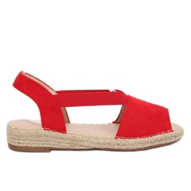 Espadrilles rouges pour femmes SA-2893 Rouge