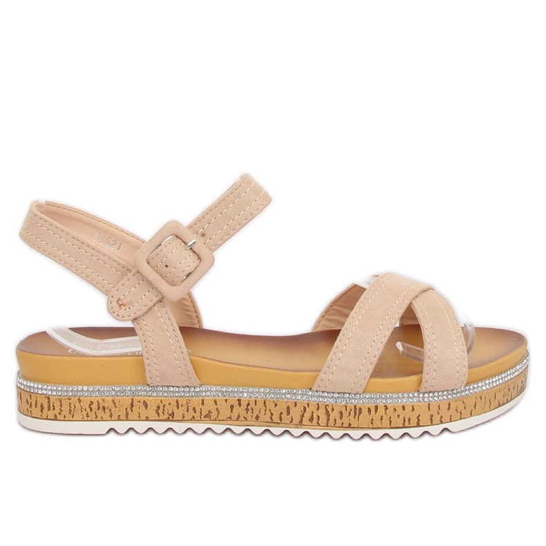 Sandales beiges pour femmes Y1521 Beige