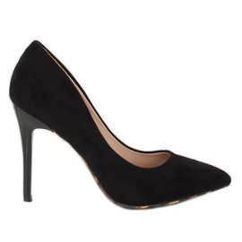Escarpins sur une broche noire 9003-18 Noir le noir