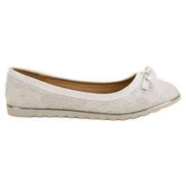 SHELOVET Ballerine Avec Dentelle blanc