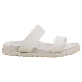 Seastar Pantoufles Brillantes blanc