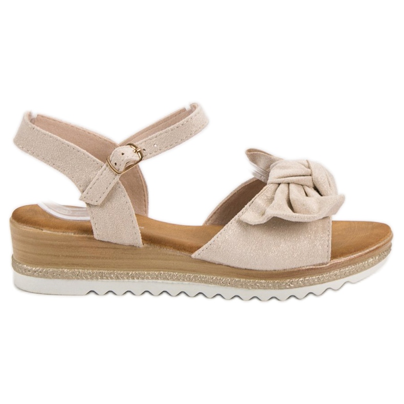 Bello Star Sandales Avec Un Noeud brun