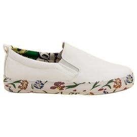 Groto Gogo Slipons à la mode blanc
