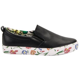 Groto Gogo Slipons à la mode noir