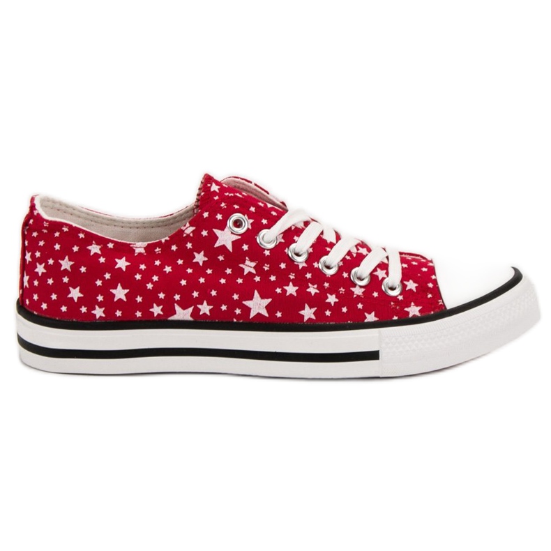 J. Star Baskets rouges à étoiles