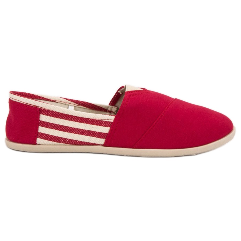 SHELOVET Baskets à enfiler confortables rouge