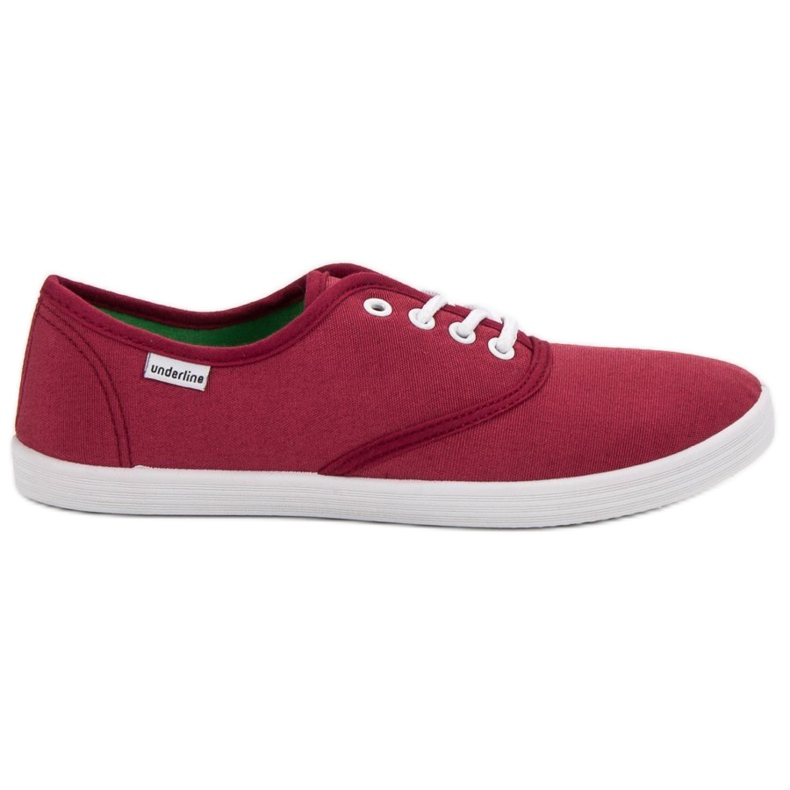 SHELOVET Baskets à lacets rouge