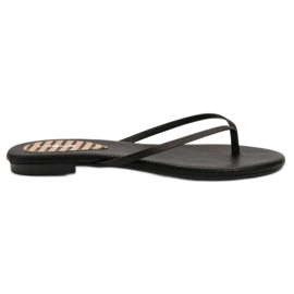 SHELOVET Des tongs classiques le noir