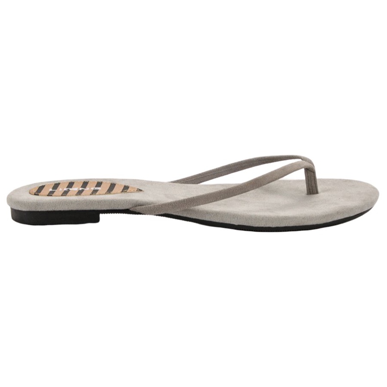 SHELOVET Des tongs classiques gris