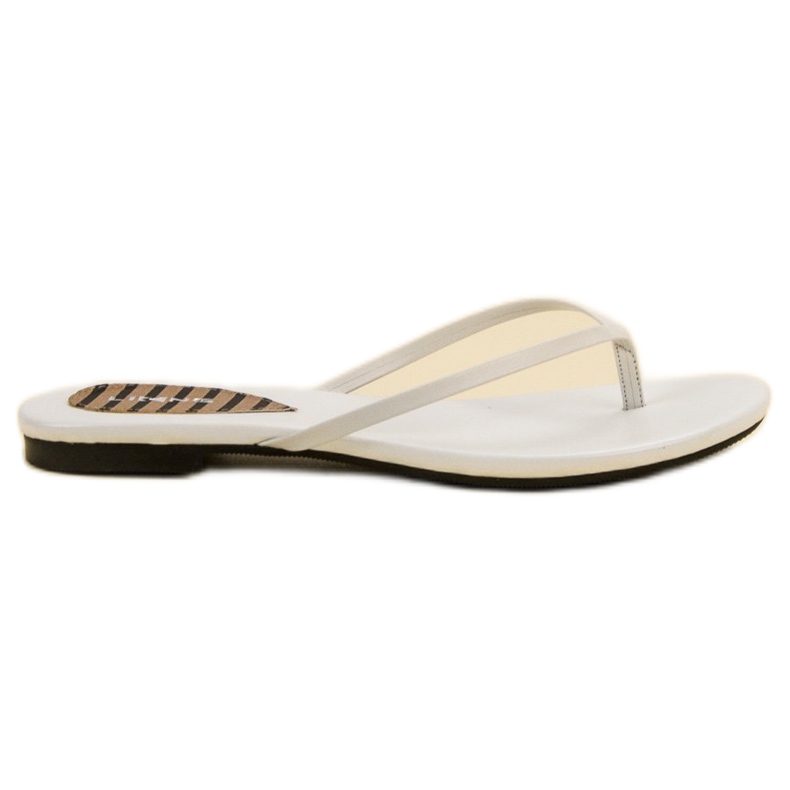 SHELOVET Des tongs classiques blanche